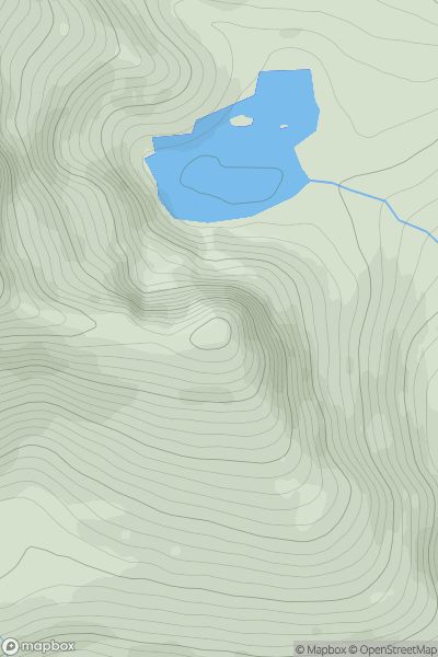 Thumbnail image for Creag a' Chaorainn [Killilan to Inverness] showing contour plot for surrounding peak